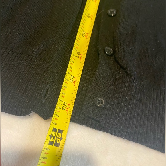 Black and sparkly button up sweater - Picture 6 of 9